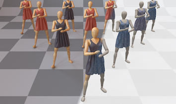 View-Dependent Adaptive Cloth Simulation with Buckling Compensation thumbnail